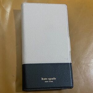Kate Spade Two-Tone Black and Nude IPhone Case with Credit Card Slots